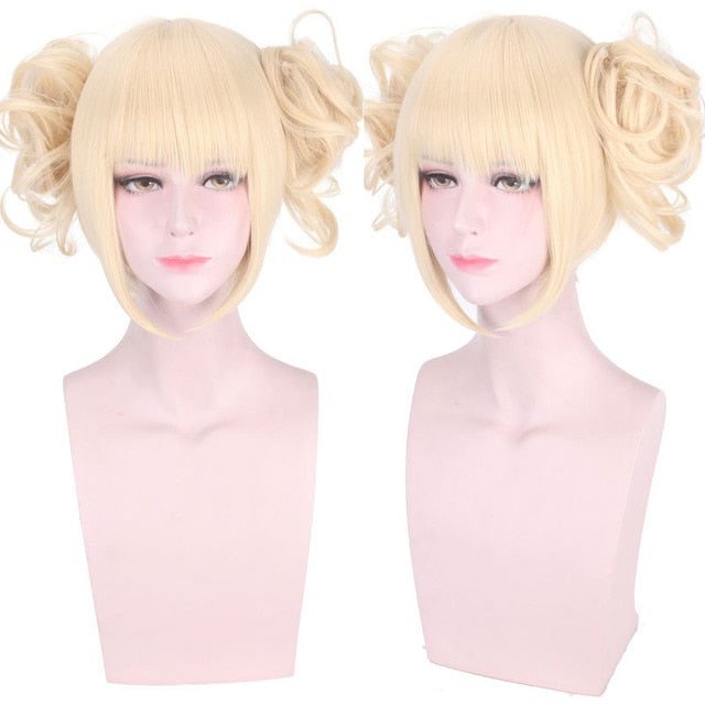 Himiko Toga Cosplay Wig With Ready-Styled Twin Buns