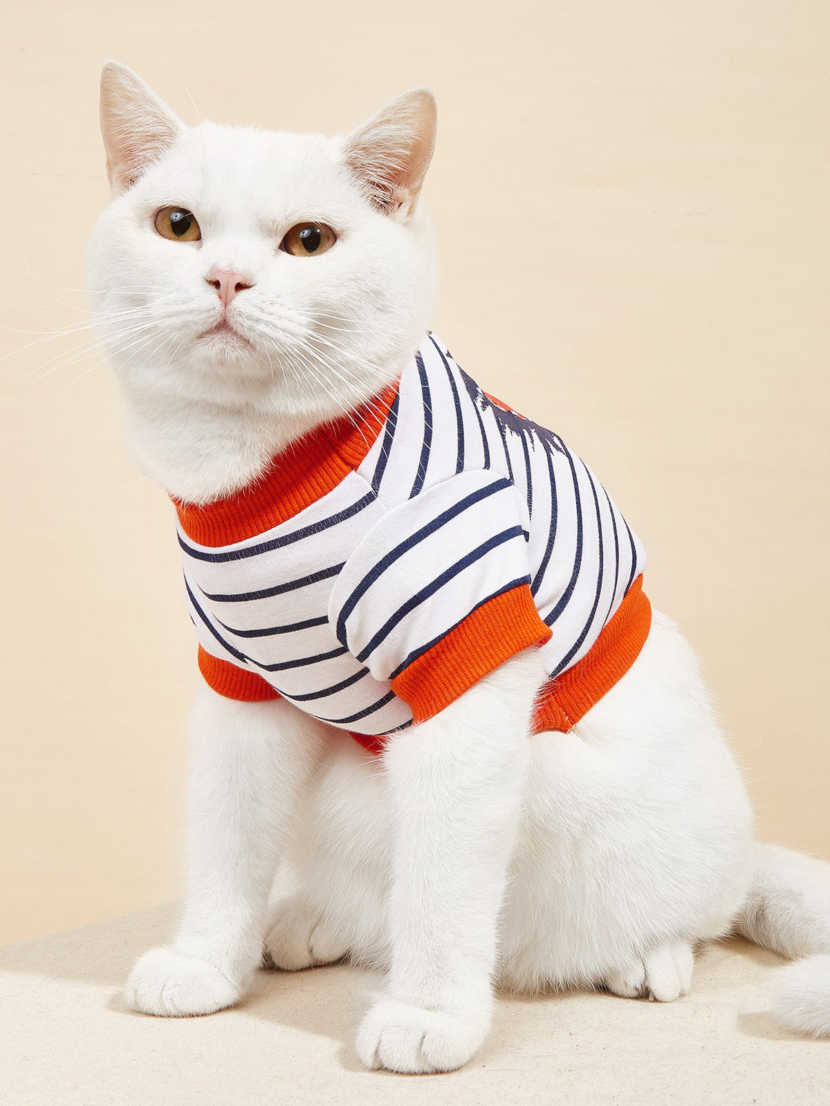 Small Pet T-Shirt: Comfortable Striped Everyday Wear