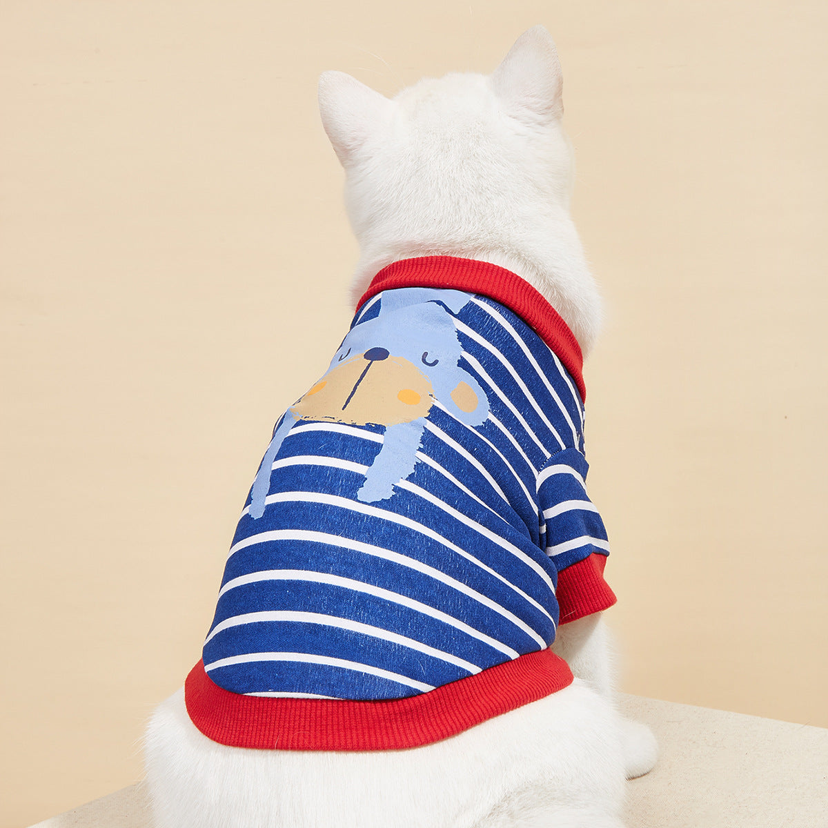 Small Pet T-Shirt: Comfortable Striped Everyday Wear