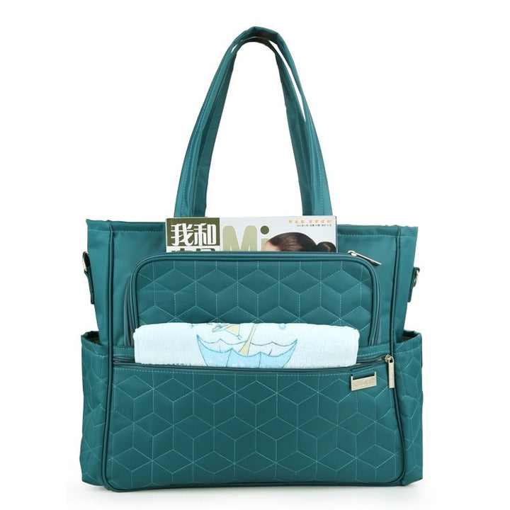 Waterproof Diaper Bag Tote With Organized Baby Storage