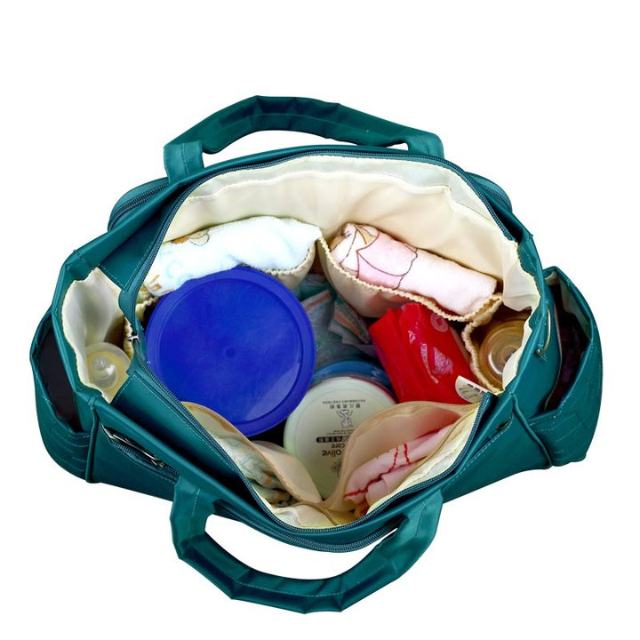 Waterproof Diaper Bag Tote With Organized Baby Storage