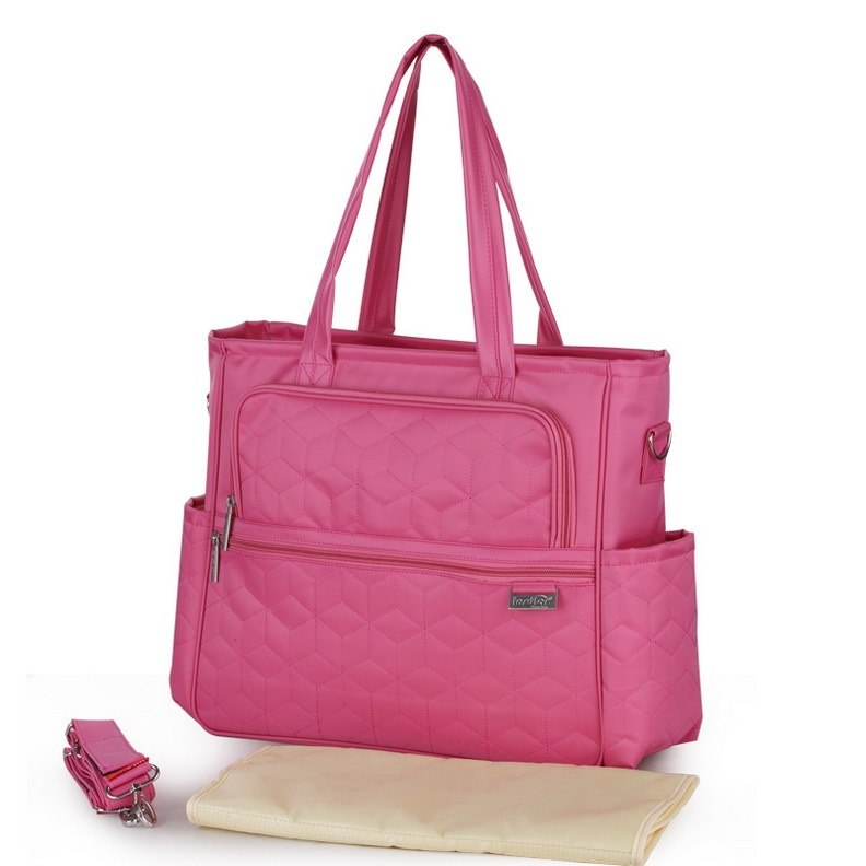 Waterproof Diaper Bag Tote With Organized Baby Storage