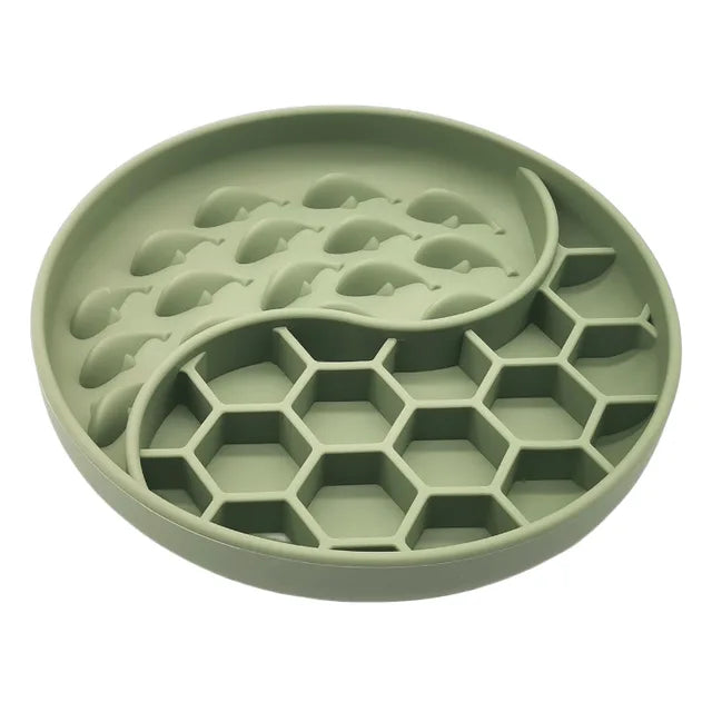 Silicone Slow Feeder Dog Bowl for Calmer Mealtimes