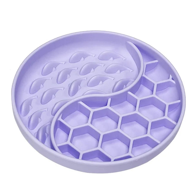 Silicone Slow Feeder Dog Bowl for Calmer Mealtimes