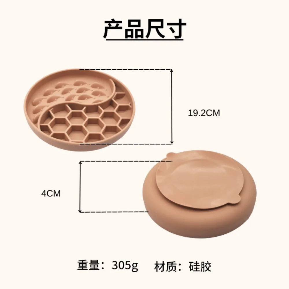 Silicone Slow Feeder Dog Bowl for Calmer Mealtimes