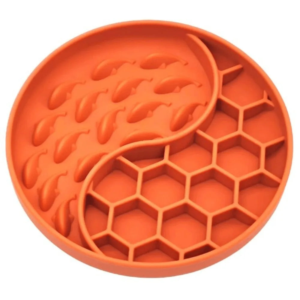 Silicone Slow Feeder Dog Bowl for Calmer Mealtimes