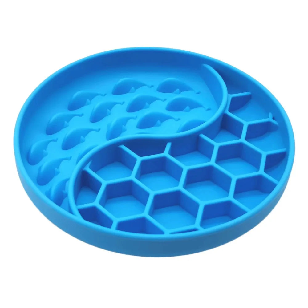 Silicone Slow Feeder Dog Bowl for Calmer Mealtimes