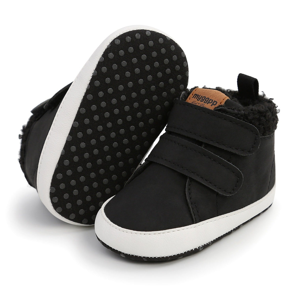 Baby High Top Winter Shoes With Warm Fleece Lining