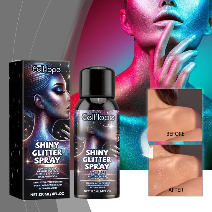 Body Glitter Spray for Long-Lasting, Party-Ready Glow