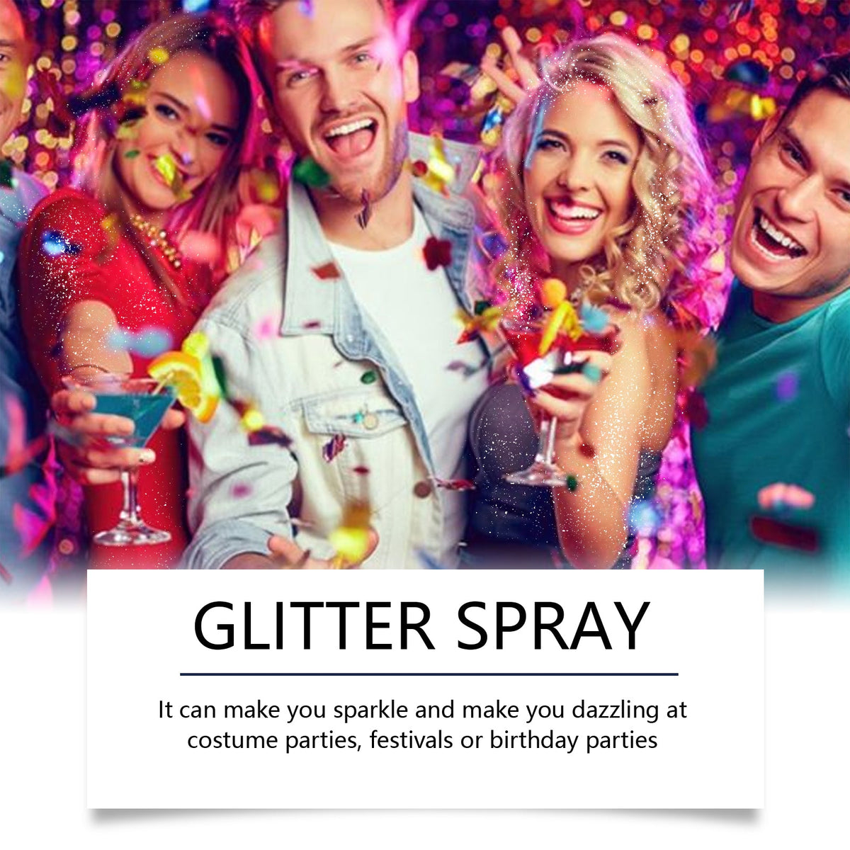 Body Glitter Spray for Long-Lasting, Party-Ready Glow