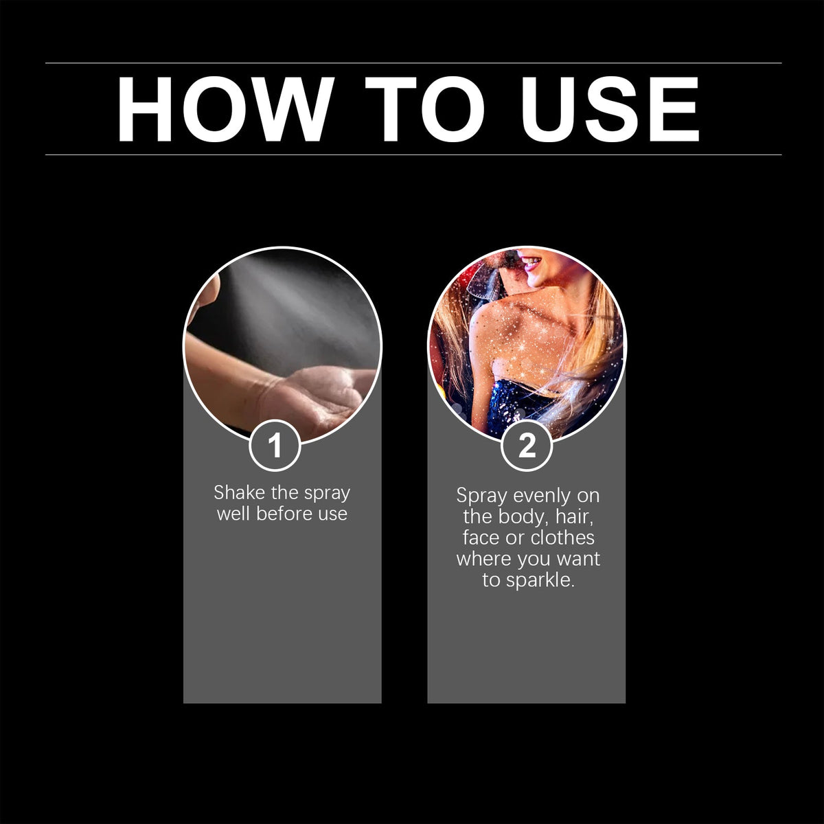 Body Glitter Spray for Long-Lasting, Party-Ready Glow