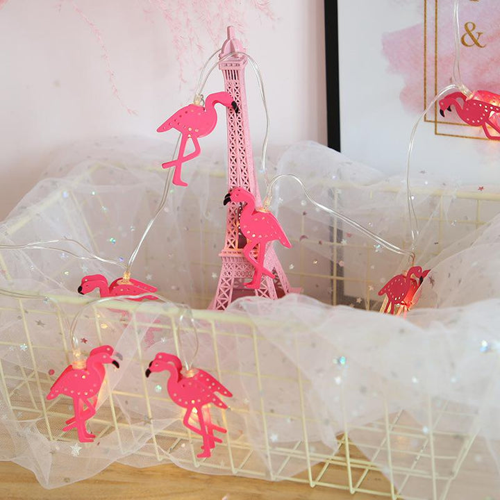 Pink Flamingo String Lights for Warm Tropical Glow