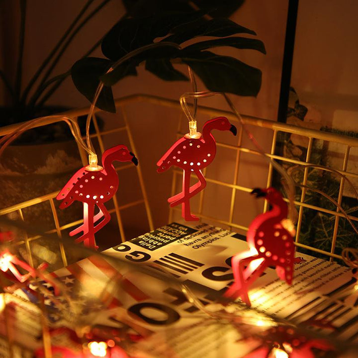 Pink Flamingo String Lights for Warm Tropical Glow