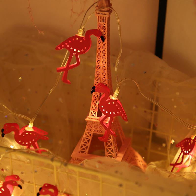 Pink Flamingo String Lights for Warm Tropical Glow