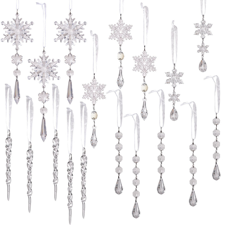Snowflake Christmas Ornaments for Sparkling Trees