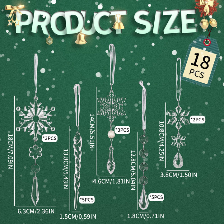 Snowflake Christmas Ornaments for Sparkling Trees