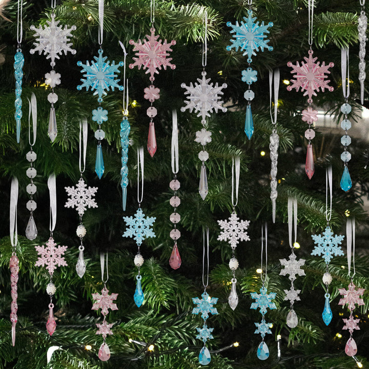 Snowflake Christmas Ornaments for Sparkling Trees