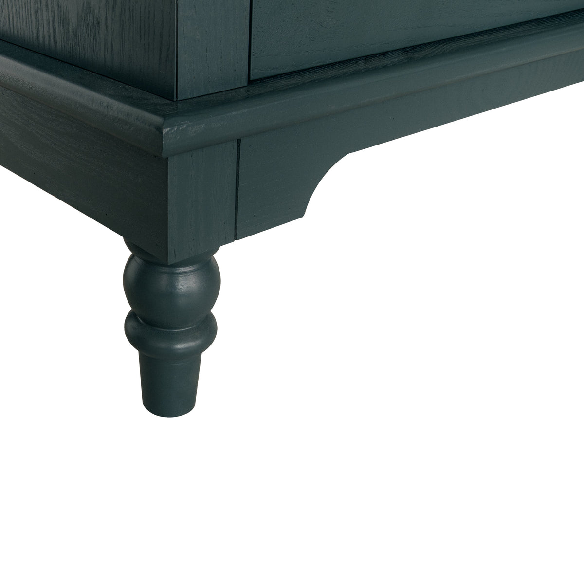 Boho Hollow-Carved 3 Drawer Dresser Chest in Deep Teal