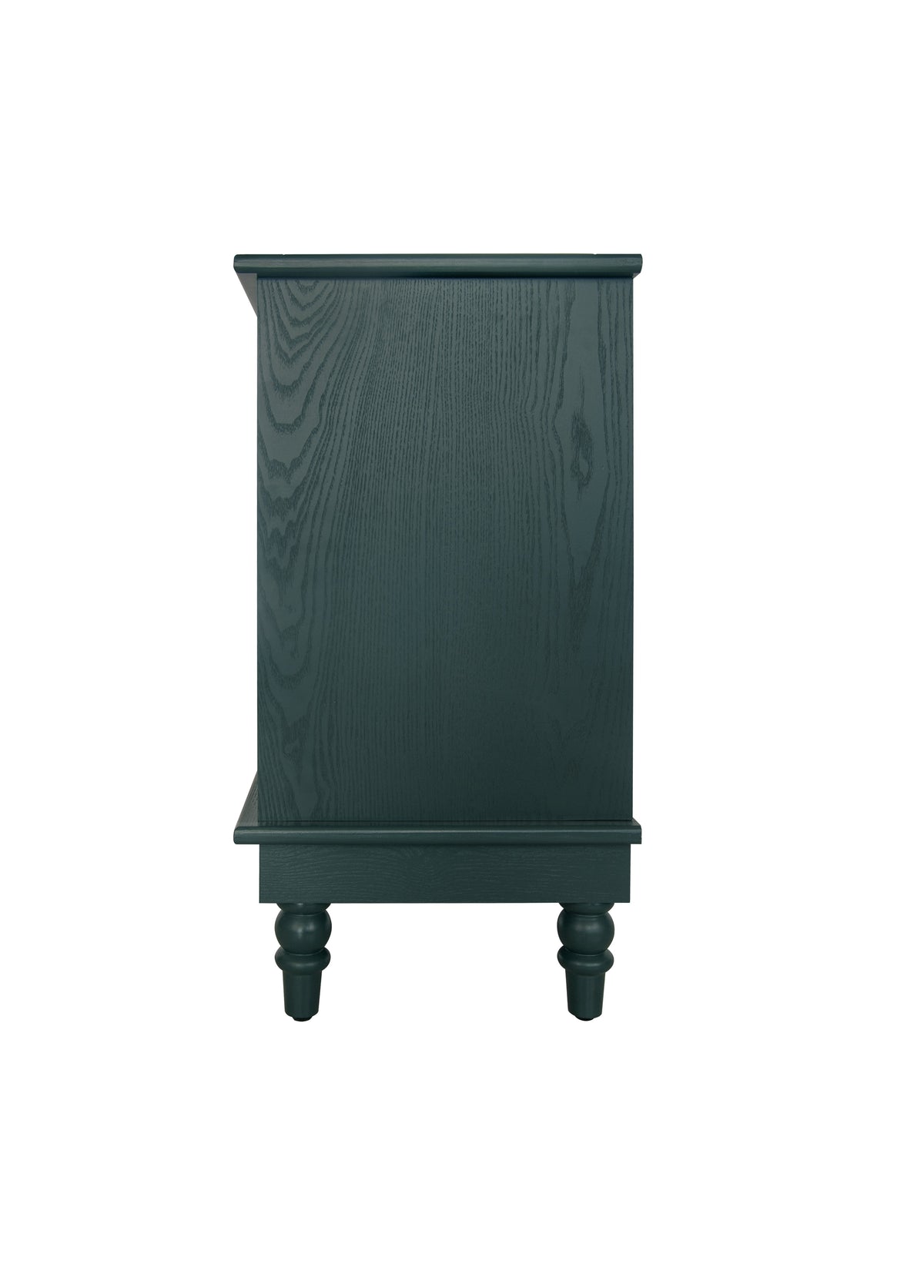 Boho Hollow-Carved 3 Drawer Dresser Chest in Deep Teal