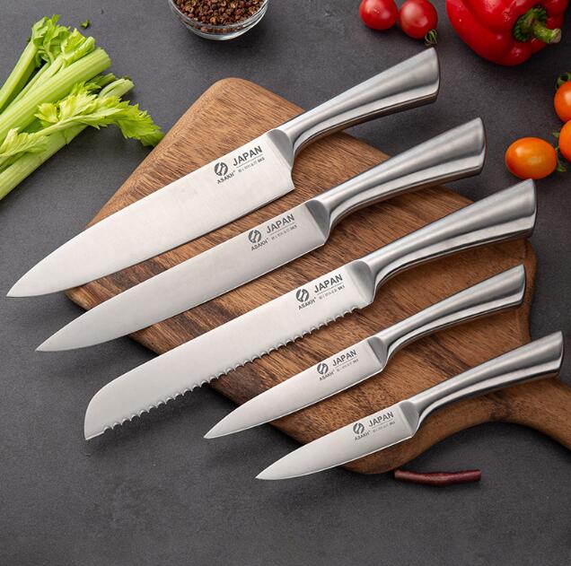 5-Piece Stainless Steel Kitchen Knife Set for Home Cooks