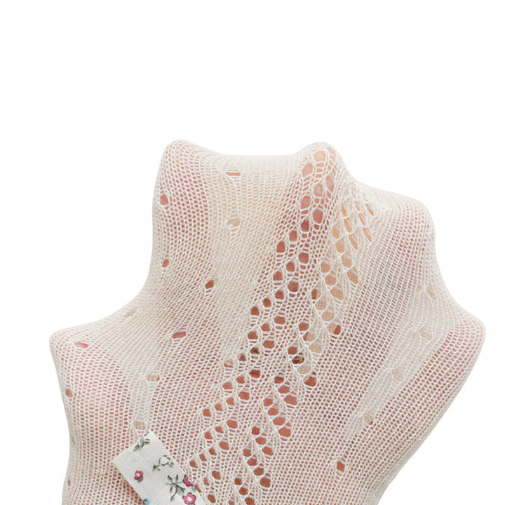 Girls' Cotton Knee-High Socks With Charming Floral Bows