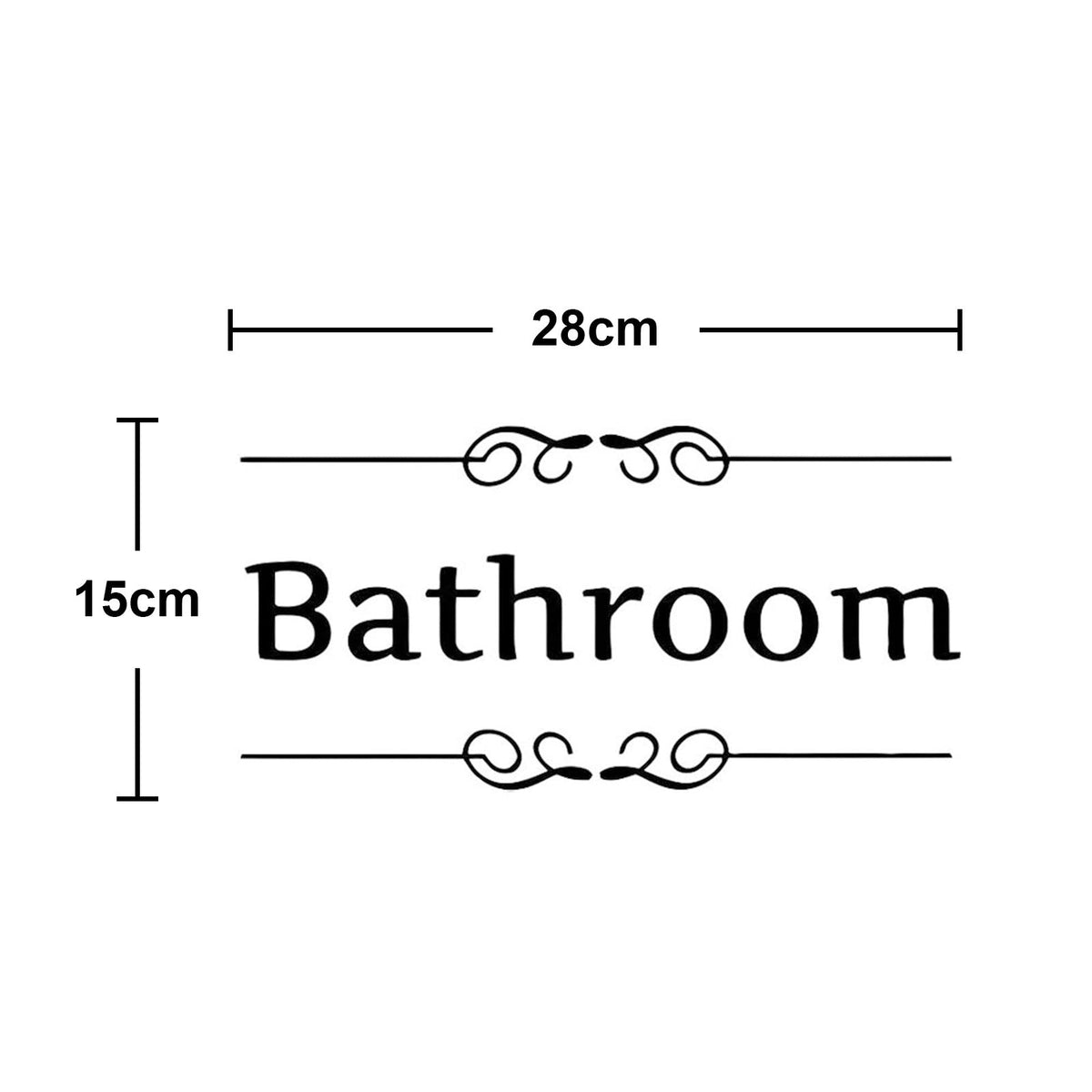 Bathroom Door Stickers — Clear, Playful Decor