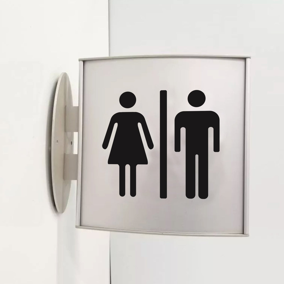 Bathroom Door Stickers — Clear, Playful Decor