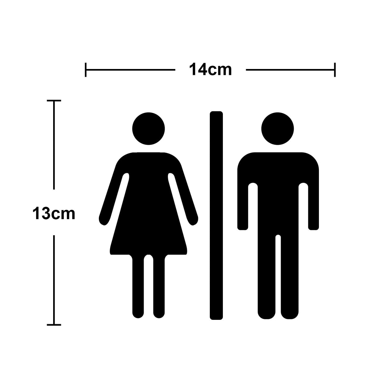 Bathroom Door Stickers — Clear, Playful Decor