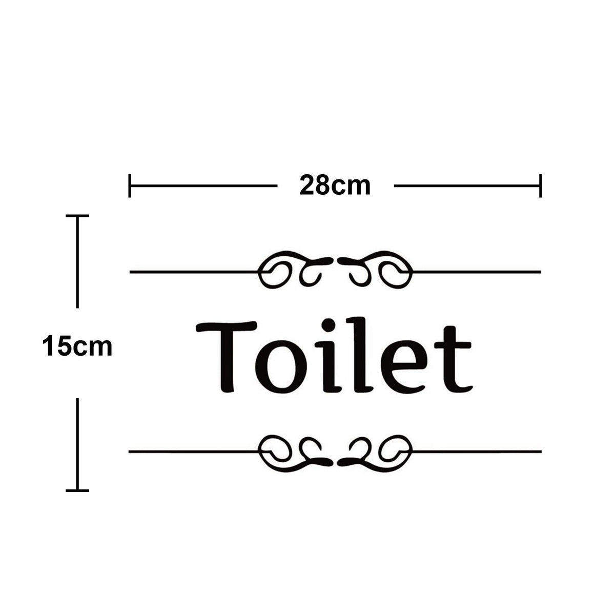 Bathroom Door Stickers — Clear, Playful Decor