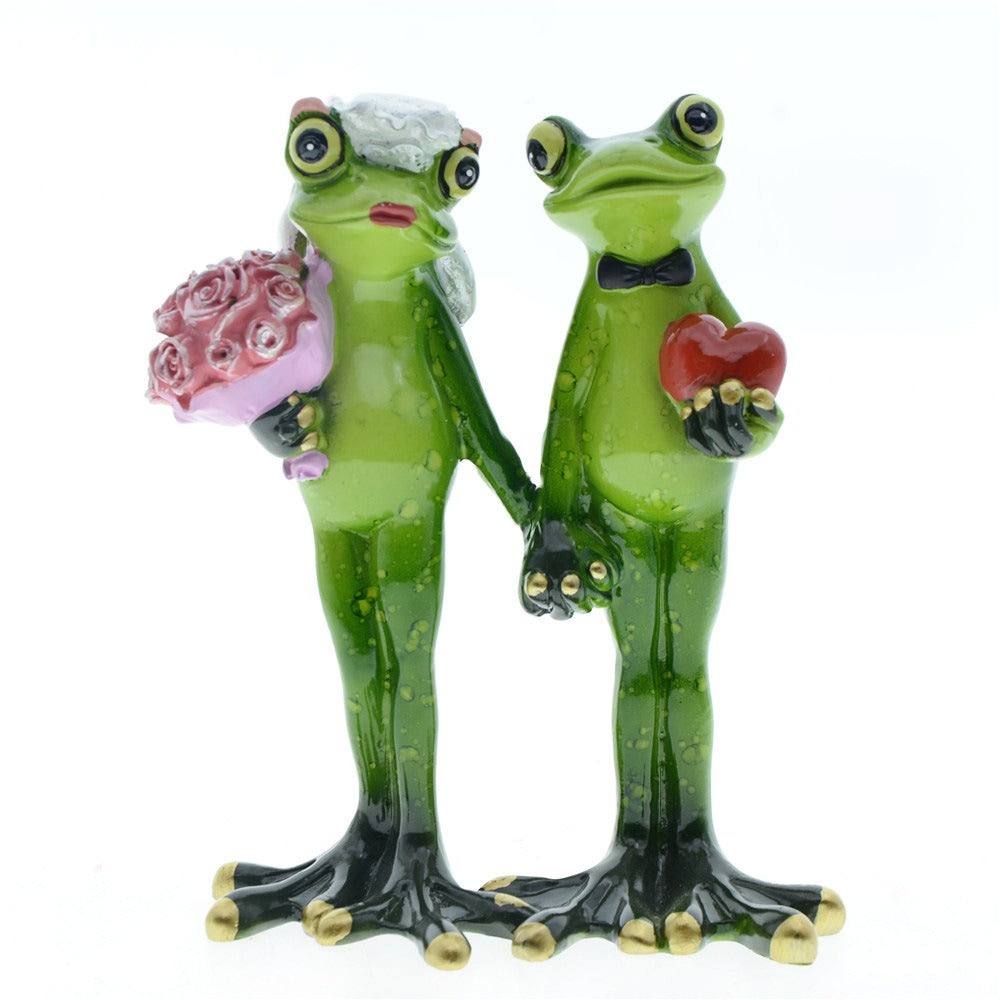 Frog Couple Wedding Decor | Playful Resin Centerpiece