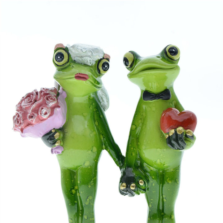 Frog Couple Wedding Decor | Playful Resin Centerpiece