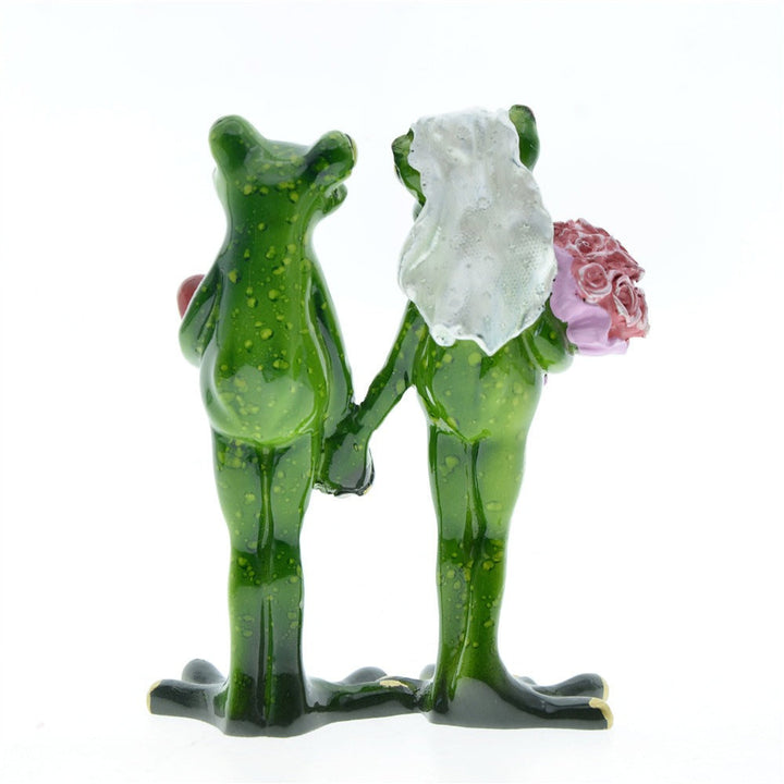 Frog Couple Wedding Decor | Playful Resin Centerpiece