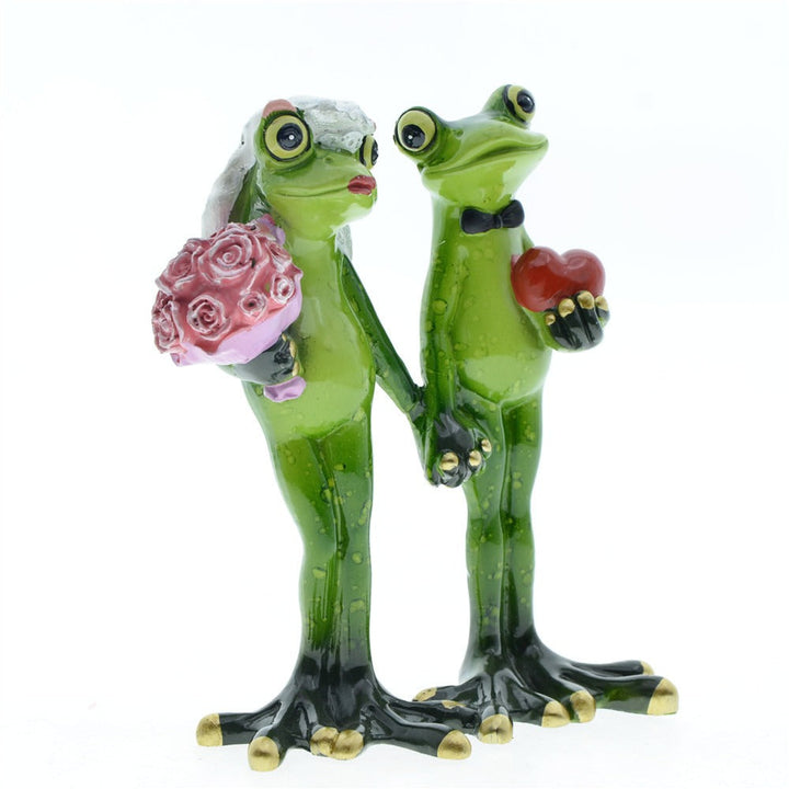 Frog Couple Wedding Decor | Playful Resin Centerpiece