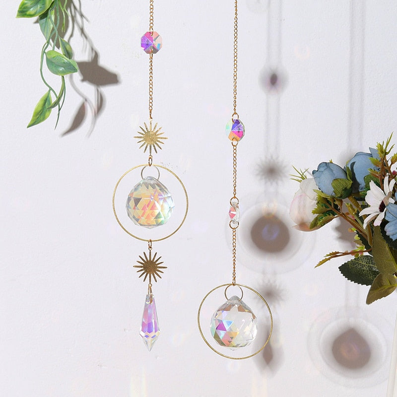 Crystal Sun Catcher Wind Chime for Colorful Light