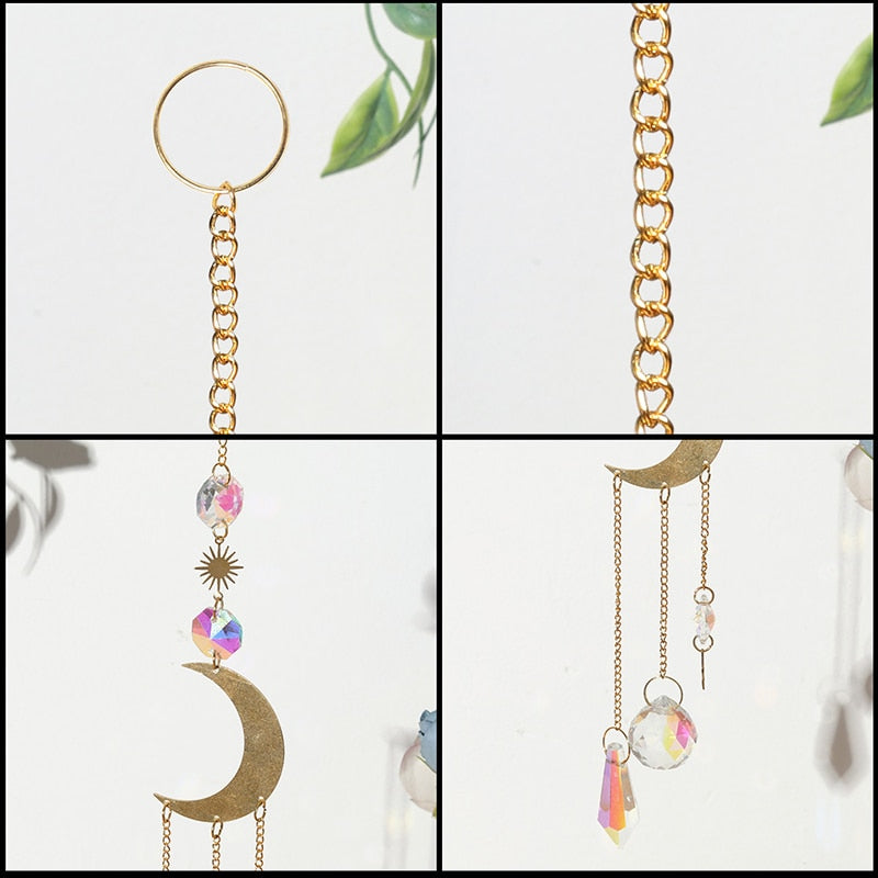 Crystal Sun Catcher Wind Chime for Colorful Light