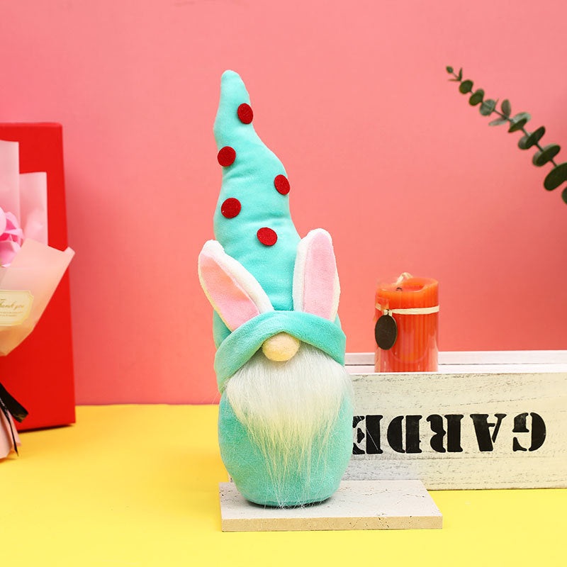 Easter Bunny Gnome Decor for Colorful Spring Shelves