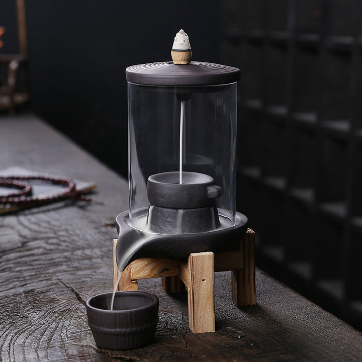 Ceramic Backflow Incense Burner for Calming Home Decor
