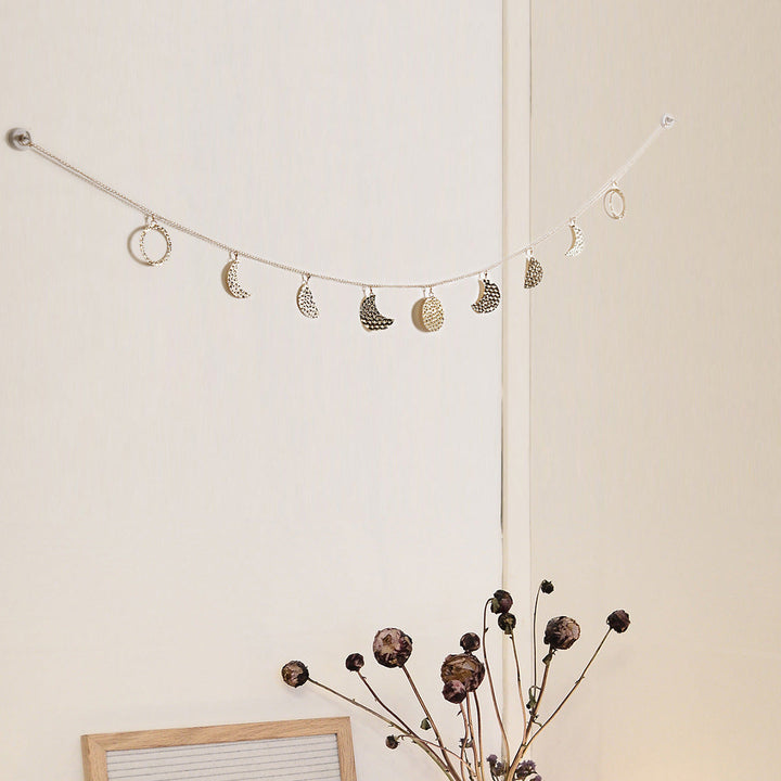 Moon Phase Metal Wall Decor | Gold Celestial Accent