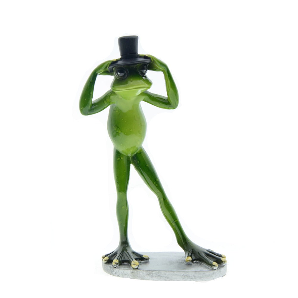 Magician Frog Resin Ornament for Whimsical Home Decor