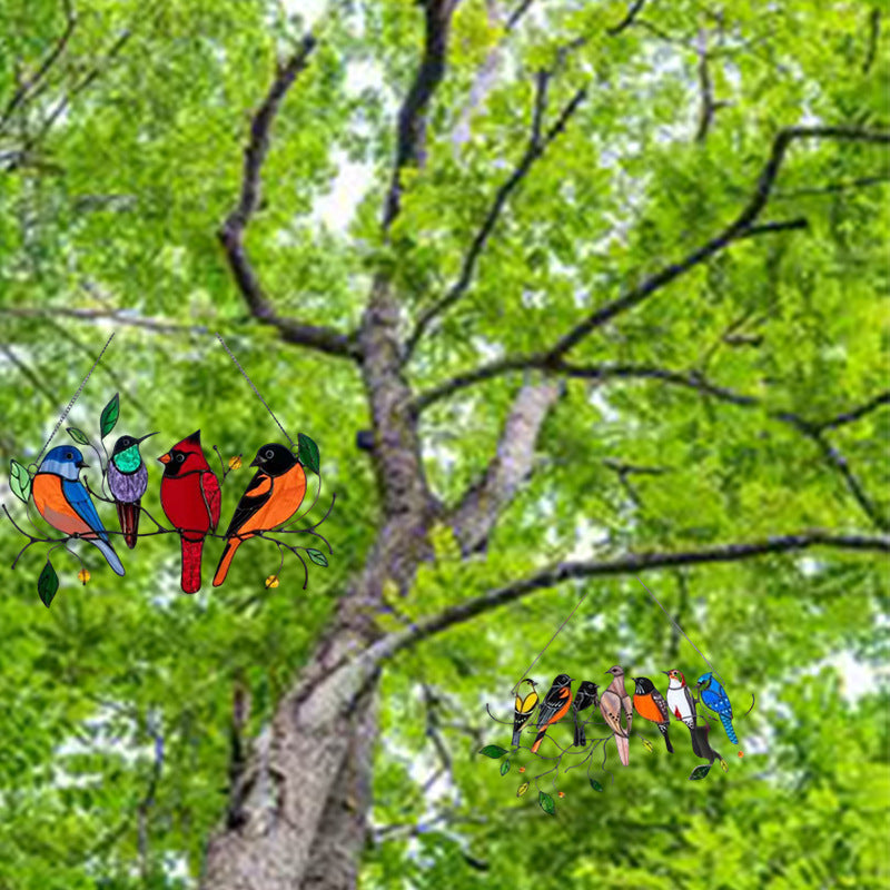 Bird Pendant Decor for Colorful Garden-Inspired Charm