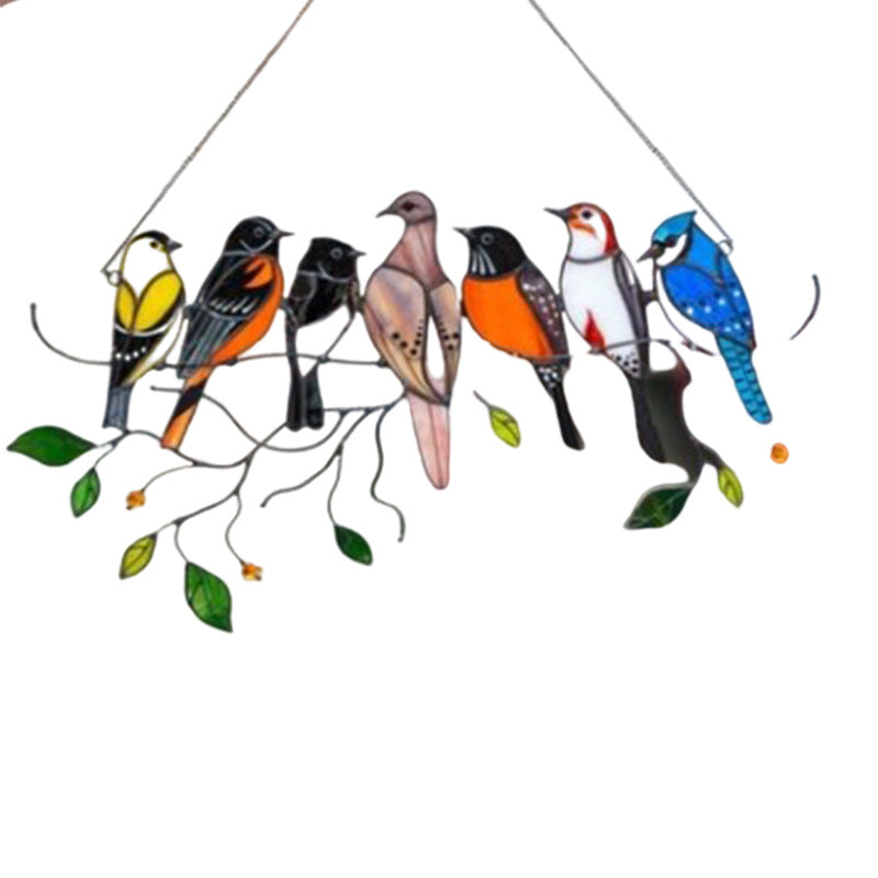 Bird Pendant Decor for Colorful Garden-Inspired Charm