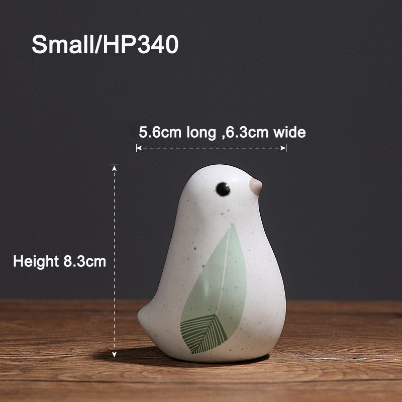 Nordic Ceramic Bird Ornaments for Cozy Shelf Styling