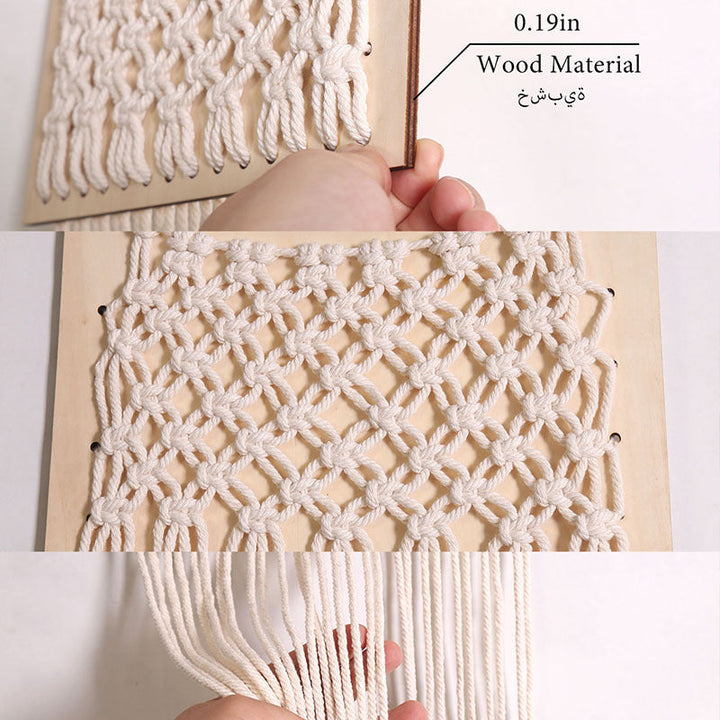 Wood Mesh Wall Hanging for Warm, Tidy Home Display