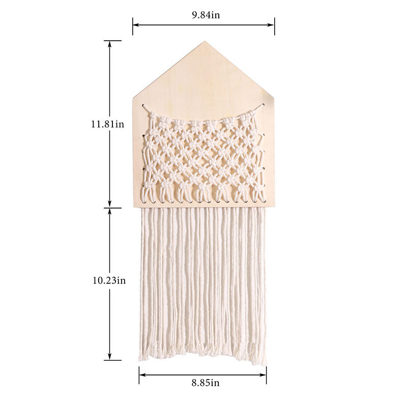 Wood Mesh Wall Hanging for Warm, Tidy Home Display