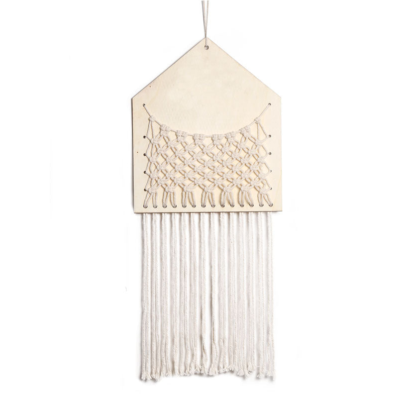 Wood Mesh Wall Hanging for Warm, Tidy Home Display