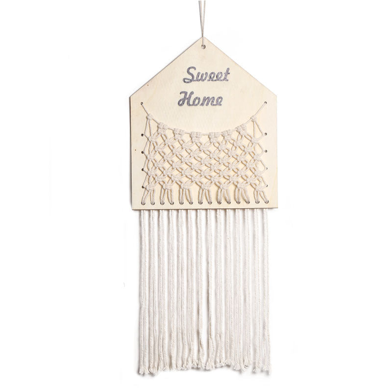 Wood Mesh Wall Hanging for Warm, Tidy Home Display