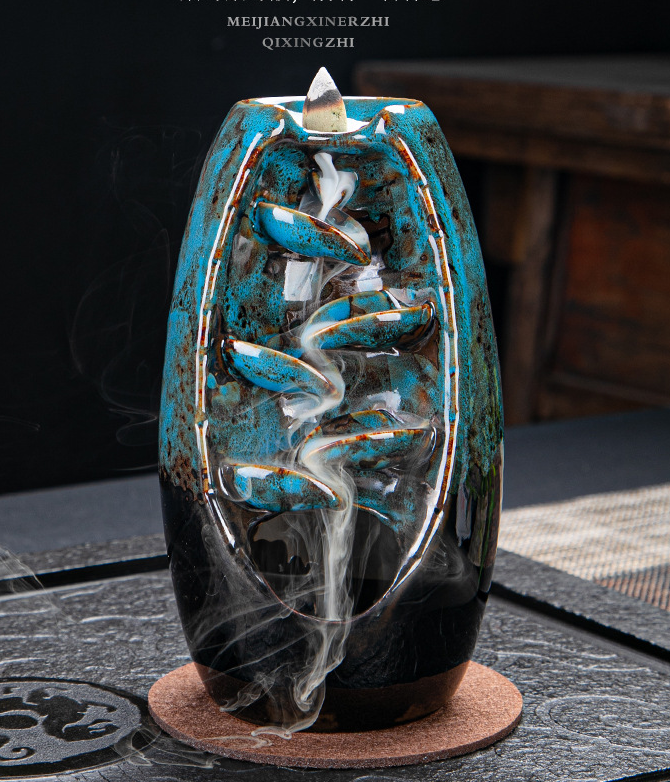 Backflow Incense Burner for Relaxing Home Ambience
