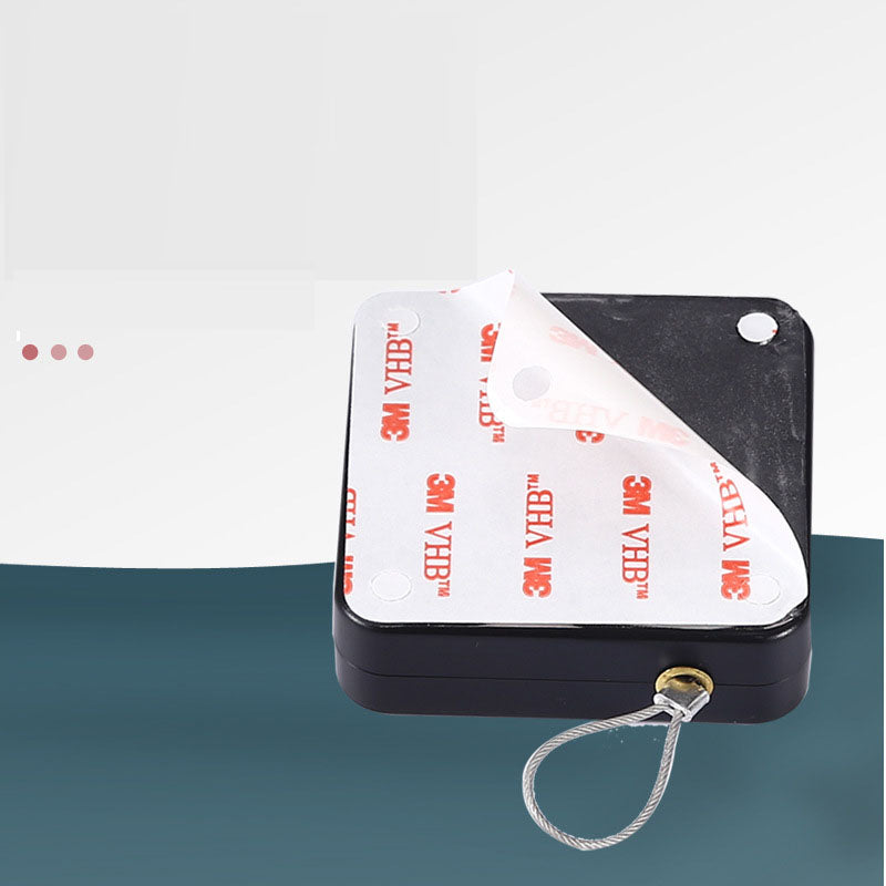 Hole-Free Pull Rope Door Closer, Quiet Auto Return