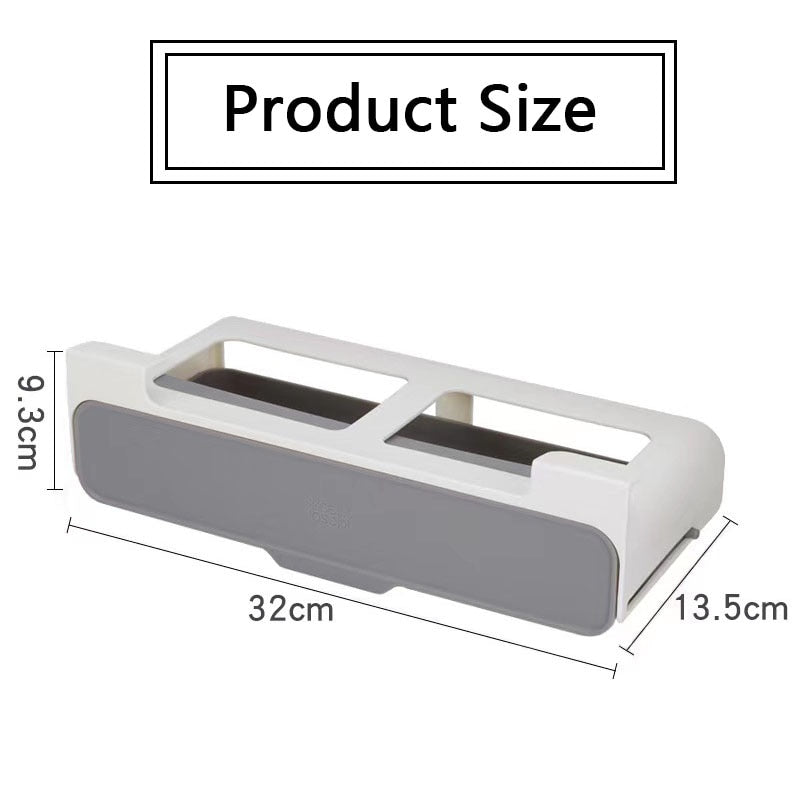 Under-Shelf Spice Organizer, Pull-Out, No Drilling Needed
