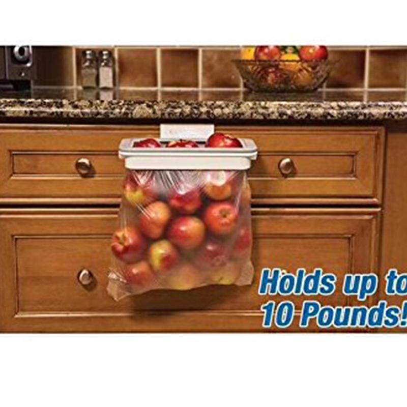 Hanging Trash Bag Holder for Cabinet Door: Hands-Free Use
